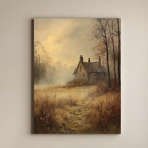 Rustikales Scheunenbild | Bauernhaus Scheune Leinwand Kunst | Land Landschaft Poster | Rustikale Bauernhaus Leinwand oder gerahmtes Leinwand Dekor