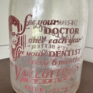 Vallotton’s Glass Milk Bottle