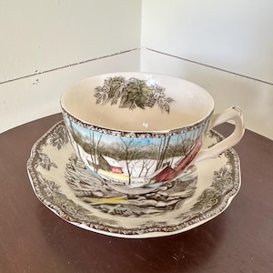 Vintage Cup and Saucer, Johnson Brothers