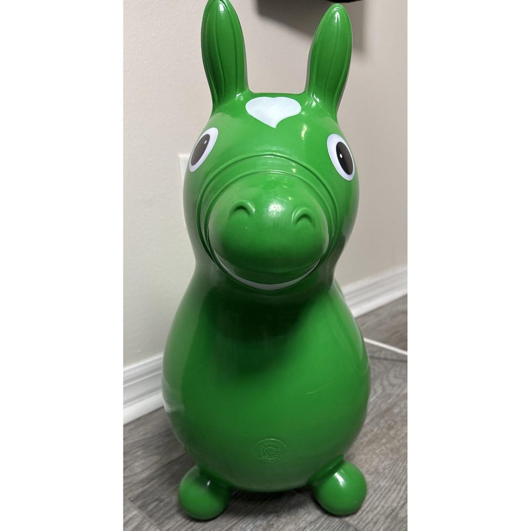 Green Rody Vintage Rody Green Inflatable 1984 Kettler Horse Ride on Ledraplastics ...
