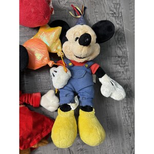 Vintage Disney Lot of 8 Stuffed Plush Various Sizes Mickey Mouse Minnie Bow image 6