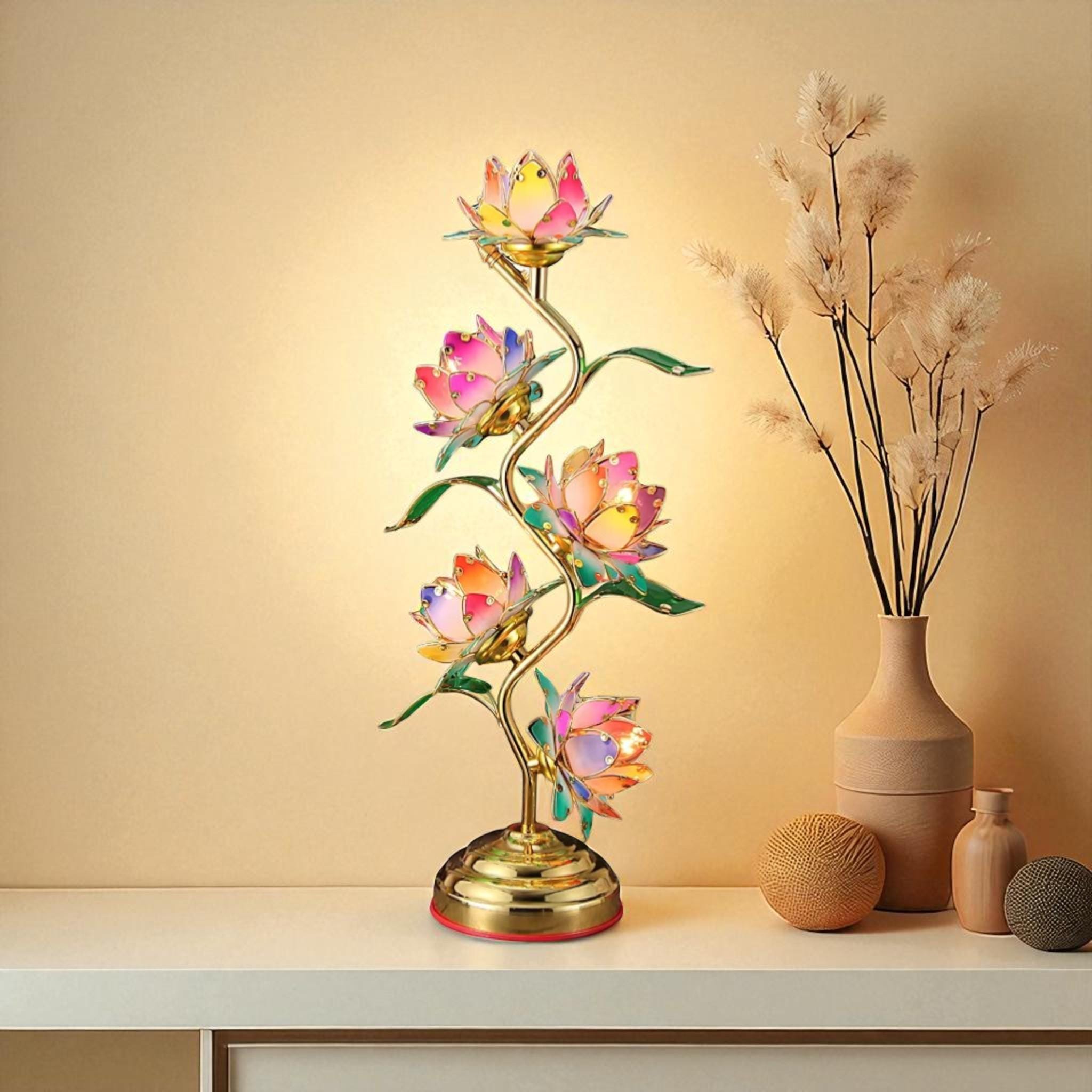 Vintage flower lamp - Etsy 日本