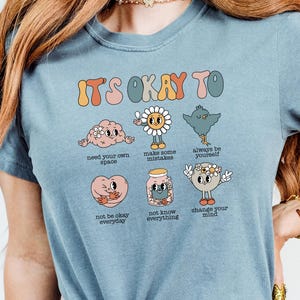 Retro &quot;It&#39;s Okay To Make Mistakes&quot; Sweatshirt - Mental Health Awareness