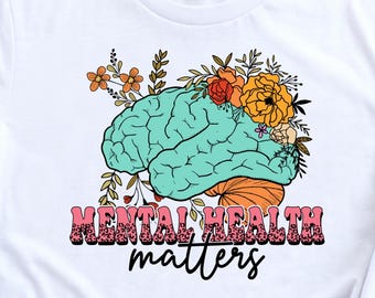 Maglietta Comfort Colors Mental Health Matters: Maglietta con vibrazioni positive