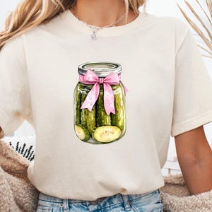 Pickle Girl Shirt: Lustiges Foodie T-Shirt - Bella + Canvas 3001