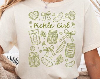Pickle Girl Shirt: Funny Foodie Tee - Bella + Canvas