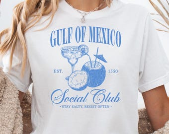 Gulf of Mexico Graphic Tee: Coastal Map, Soft Bella+Canvas Shirt