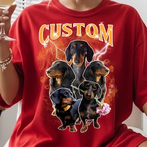 Comfort Colors Custom Pet Bootleg Shirt: Retro Style Personalized Tee