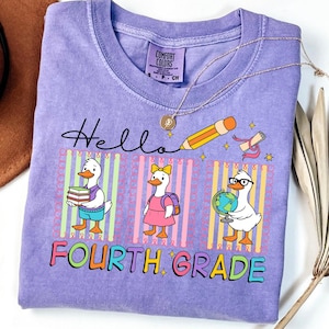 Comfort Colors Silly Goose Teacher Shirt: Elementary School Tee