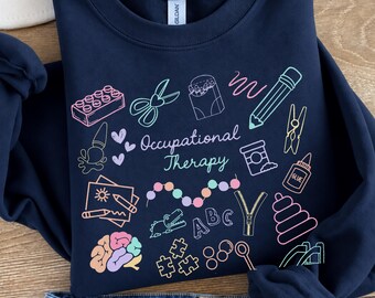 Occupational Therapy Sweatshirt Comfort Colors®, OT Gift for Therapists & Teacher Appreciation