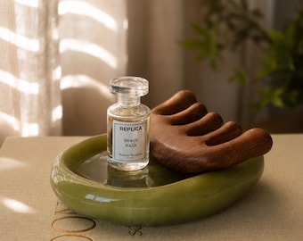 Soléa | Plateau sculptural organique – Vide-poches, porte-bijoux, bol fourre-tout fait main – Cadeau pour demoiselle d'honneur, cadeau pour enterrement de vie de jeune fille