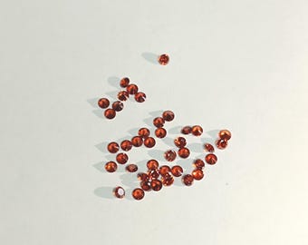 3MM Garnet Round Cut Loose Gemstones – January Birthstone Bulk Lot