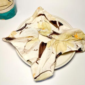 Oversized Japanese Floral Scrunchie: Lightweight Summer Hair Tie