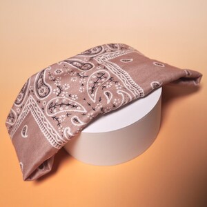 Hoofdband met bloemen | Boho twist haarband voor dames | Brede stoffen tulband | Yoga-, strand- en alledaagse haaraccessoires | Vintage stijl | 20×10 cm afbeelding 3