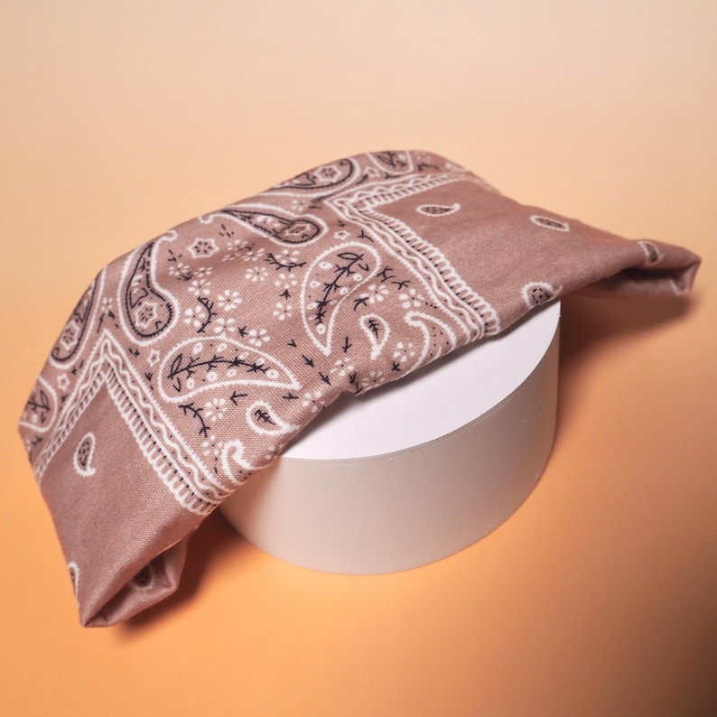 Hoofdband met bloemen | Boho twist haarband voor dames | Brede stoffen tulband | Yoga-, strand- en alledaagse haaraccessoires | Vintage stijl | 20×10 cm afbeelding 3