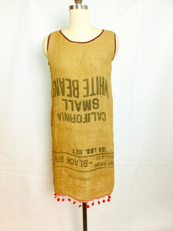 Vintage 40s/50s Flour Sack Dress~ Bean Sack Dress
