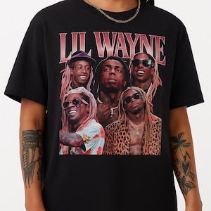 Lil Wayne Shirt Vintage Rap Tee Hip Hop Graphic T-Shirt Streetwear Carter Merch Fan Gift