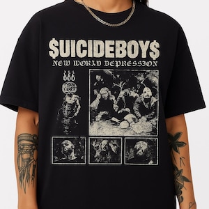 Suicideboy New World Depression T-Shirt Hip Hop Duo Tee Concert Tour Merch Streetwear Fan Shirt