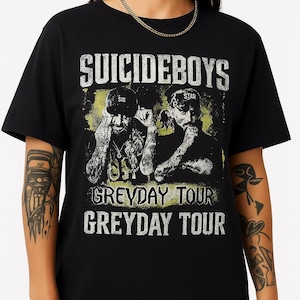 SuicideboyS Greyday Tour Shirt Vintage Rap Tee Underground Hip Hop Merch Grey59 Streetwear Graphic T-Shirt