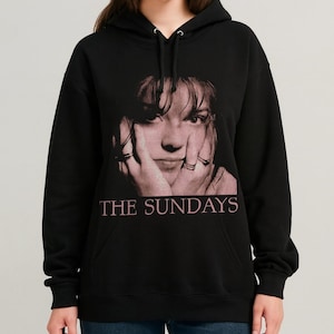 The Sundays Hoodie Sweatshirt Indie Pop Band Merch 90s Alternative Rock Vintage Graphic Pullover Black