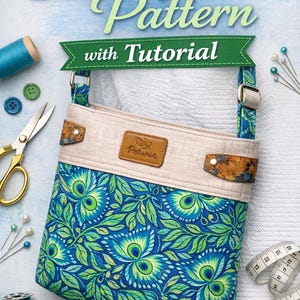 Tower Messenger Bag PDF Sewing Pattern-Step-by-Step Tutorial