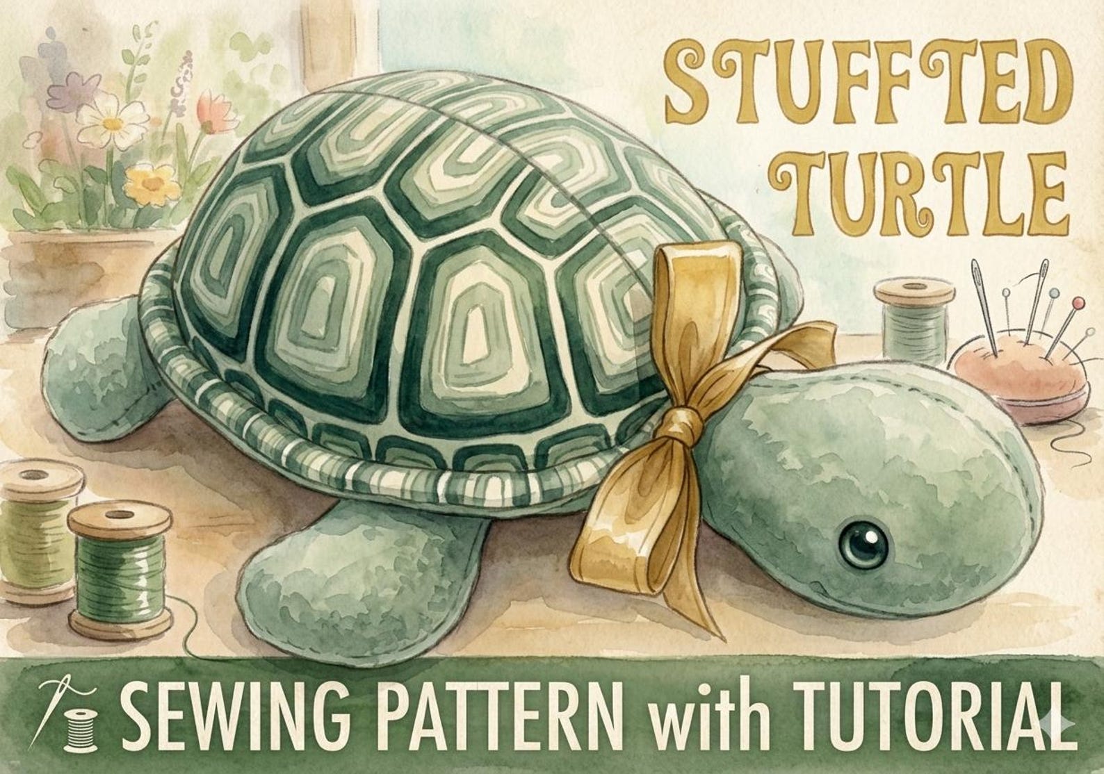 Stuffed Turtle Sewing Pattern – DIY Plush Turtle - Etsy