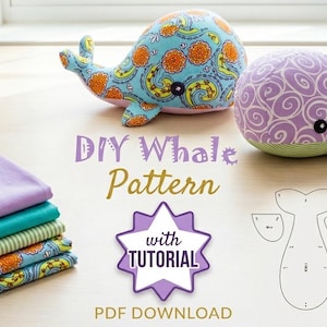 Whale Plush DIY Sewing Pattern