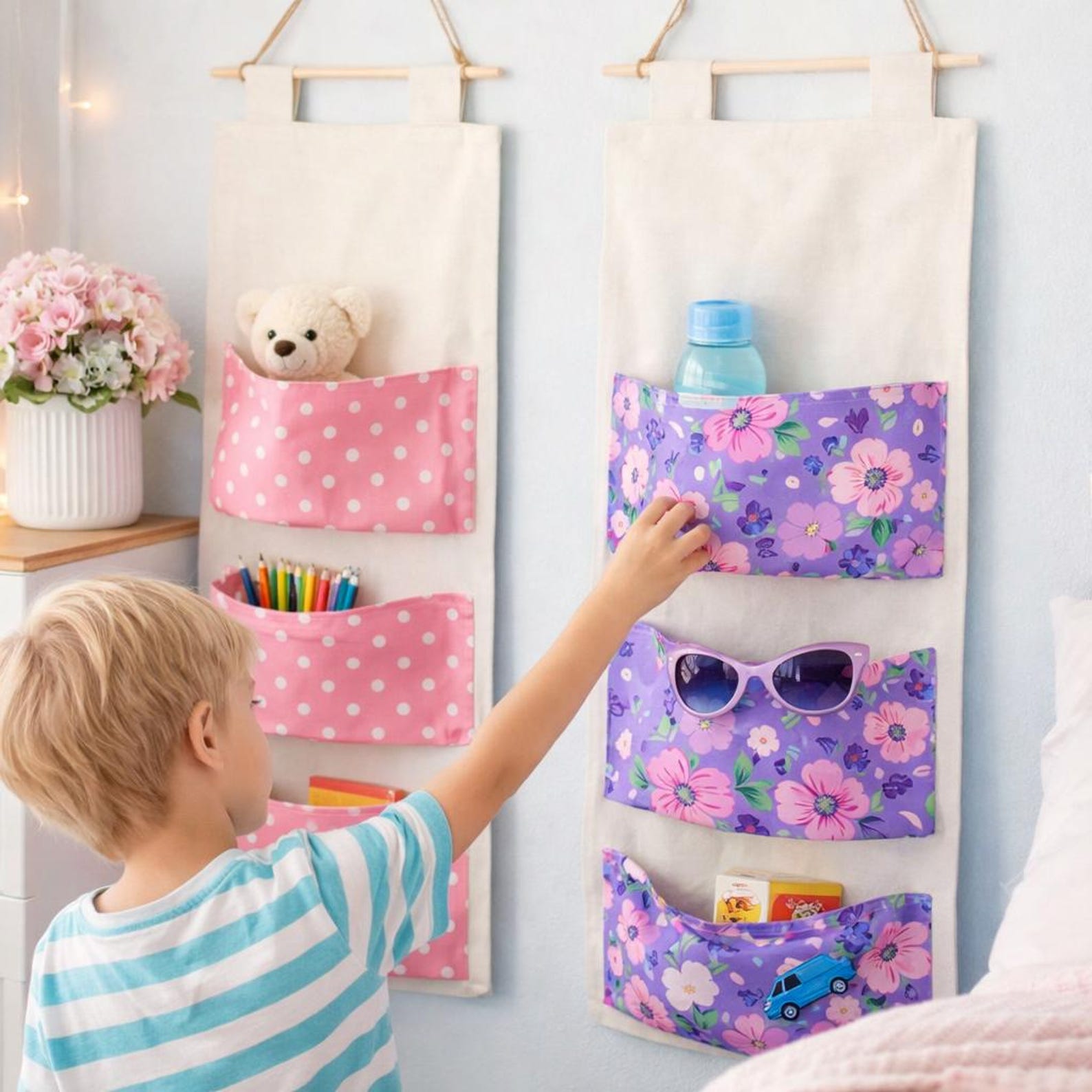 Hanging Organizer Sewing Pattern PDF – Wall Storage Pocket Basket - Etsy