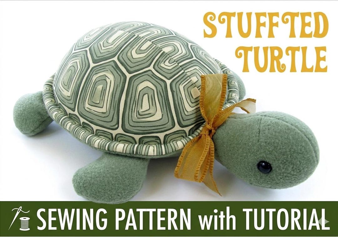 Stuffed Turtle Toy Pattern Stuffed Turtle Sewing Pattern – DIY Plush Turtle - Etsy