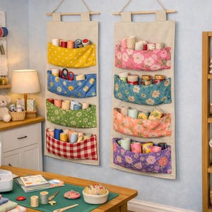 Hanging Organizer Sewing Pattern PDF – Wall Storage Pocket Basket - Etsy