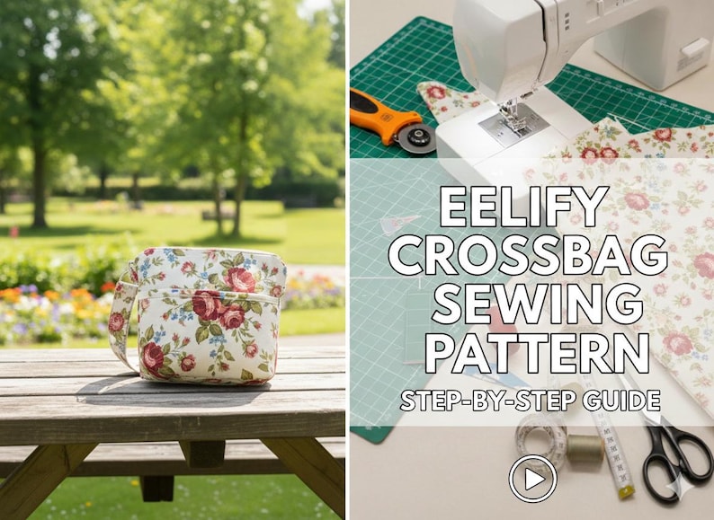 DIY Crossbody Bag Sewing Pattern – PDF With Step-by-step Instructions ...