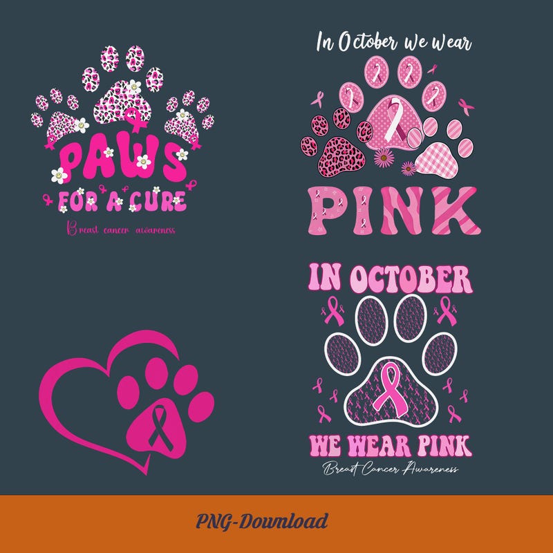 Paw Print Ribbon - Etsy