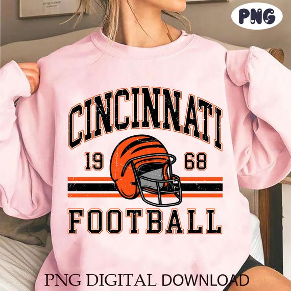 Cincinnati Football Png, Football Season Png, Cincinnati Football Game Day Png, Weekend Football Png, Cincinnati Football Gift Png Jfgf5