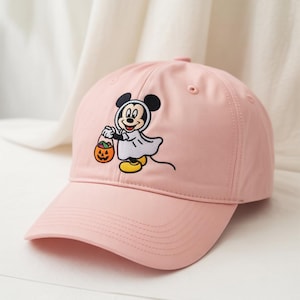 Mickey Halloween Cap, Vintage Embroidered Disney Dad Hat, Unisex Adjustable Baseball Cap, Cute Halloween Disney Gift, Halloween cap