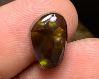 Pietra preziosa di agata di fuoco messicana: cristallo irregolare lucidato da 5,71 ct