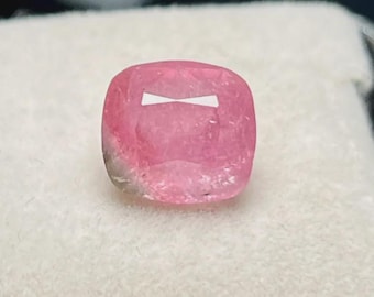 Turmalina rosa natural de 5,07 quilates • Piedra preciosa de talla cojín • Ideal para joyas personalizadas y anillos de compromiso
