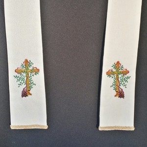 Clergy stole, Chaplain, visitation, Tree of Life Cross