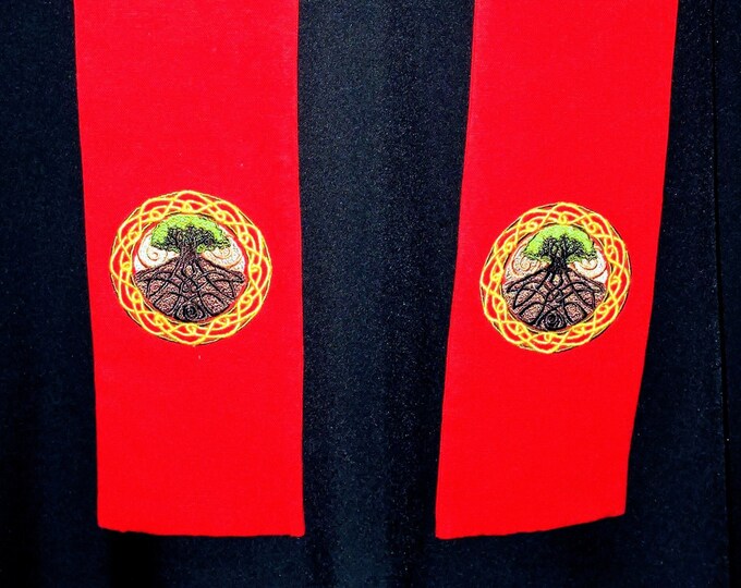 Clergy stole, Chaplain, visitation, Celtic Tree of Life