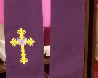clergy stole, Priest Stole, Pastor's Stole, vestment  MADE to ORDER