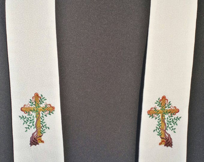 Clergy stole, Chaplain, visitation, Tree of Life Cross