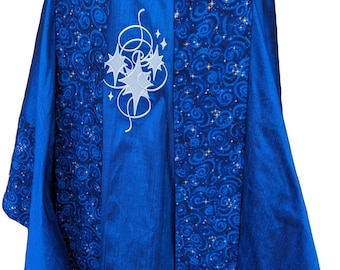 Clergy Chasuble, Advent stars embroidery, silk with Advent Stars sleeves