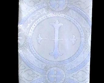 Deacon's Stole, Vestment, Cross Brocade Fabric, MADE to ORDER