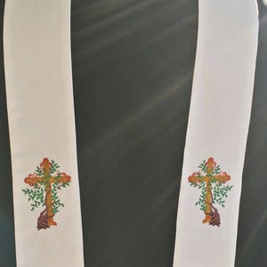 Clergy stole, Chaplain, visitation, Tree of Life Cross