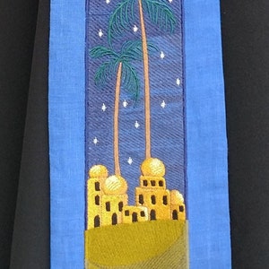 Deacon's Stole, Clergy Stole, Pastor's Stole, Priest Stole, Advent, Bethlehem, Christmas MADE TO ORDER
