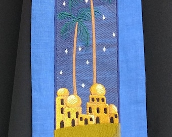 Deacon's Stole, Clergy Stole, Pastor's Stole, Priest Stole, Advent, Bethlehem, Christmas MADE TO ORDER