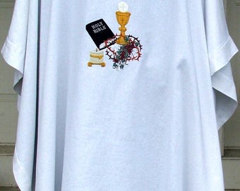 Custom Clergy Chasuble, Priest Chasuble, Pastor Chasuble, Clergy Vestments MADE TO ORDER