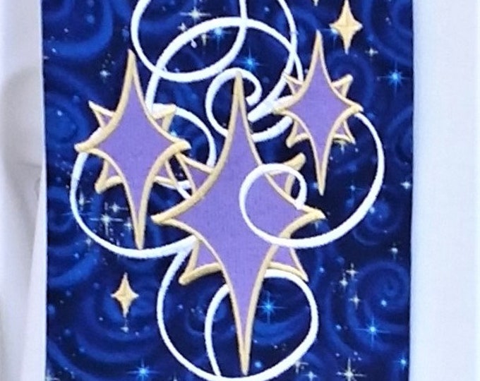 Deacon/Clergy Stole, vestment, Advent Stars Blue or purple MADE TO ORDER