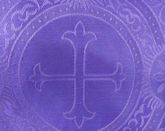 Clergy Stole, Vestment, Cross Brocade fabric, MADE TO ORDER