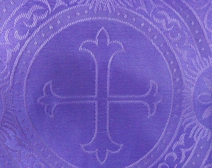 Clergy Stole, Vestment, Cross Brocade fabric, MADE TO ORDER