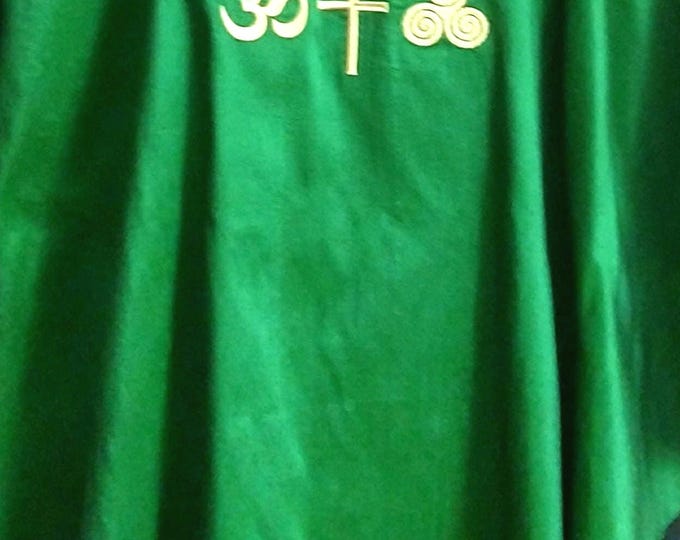 Chasuble for Pastors and Priests with ring of Interfaith Symbols,  Any color or fabric MADE to ORDER